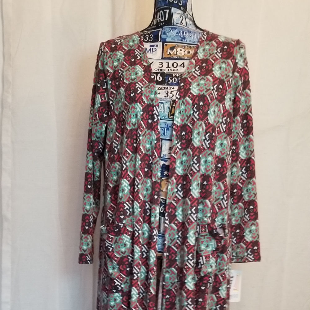 🧿Tribal 🏹💙sweater cardiganNEW Lularoe medium